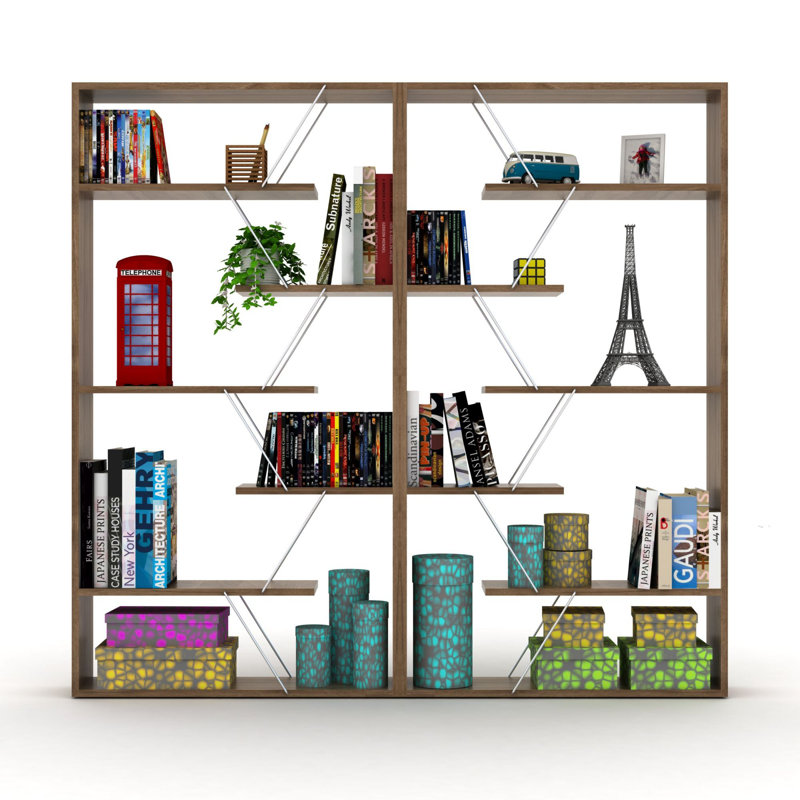 Latitude Run® 62" H X 33" W Bookcase & Reviews | Wayfair